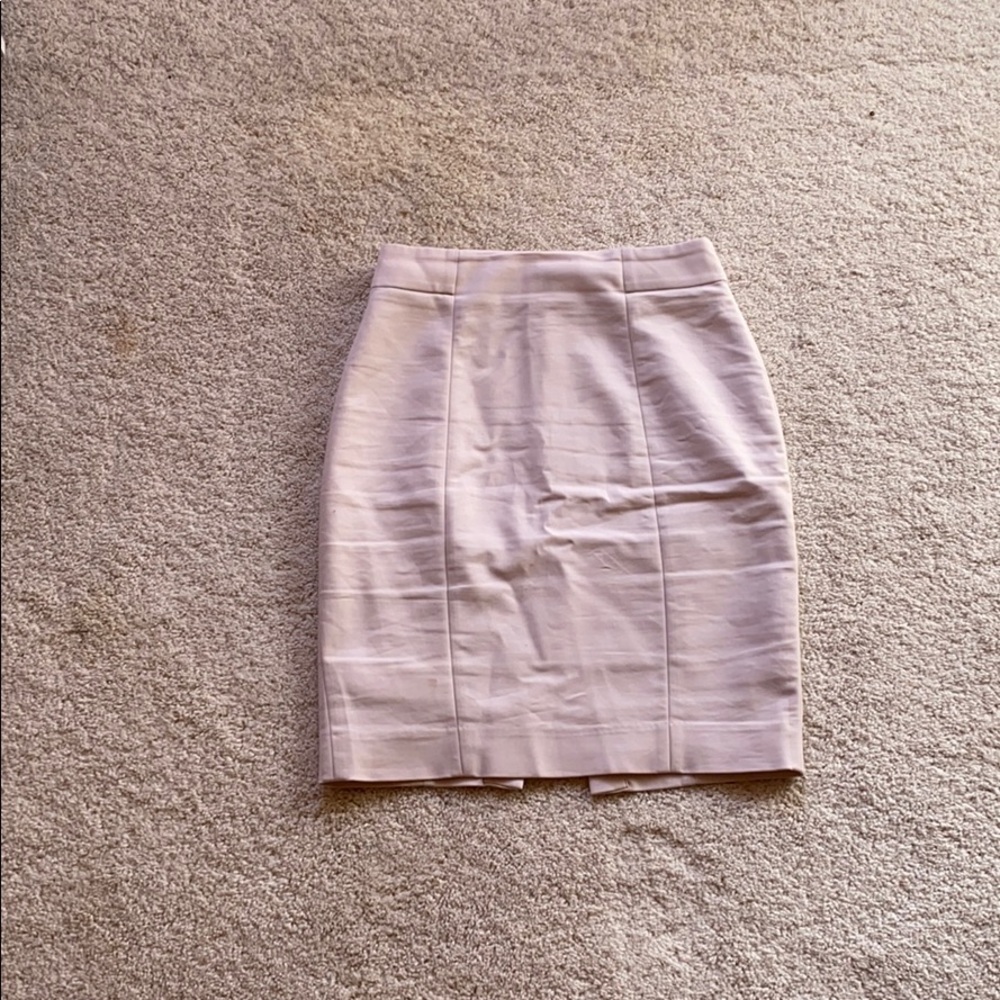 Cream Pencil Skirt